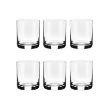 Jogo de copos on the rocks em cristal Strauss Clssicos 105 6 peas 430ml