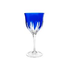 Taa vinho tinto em cristal Strauss Overlay 225.045 370ml azul escuro