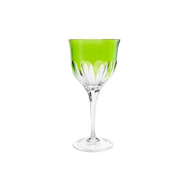 Taa vinho branco em cristal Strauss Overlay 225.045 330ml verde claro