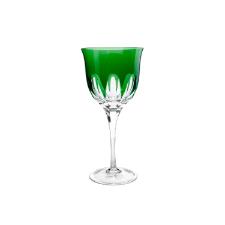 Taa vinho branco em cristal Strauss Overlay 225.045 330ml verde escuro