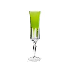 Taa champanhe em cristal Strauss Overlay 119.055 210ml verde claro
