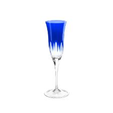 Taa champanhe em cristal Strauss Overlay 225.045 190ml azul escuro