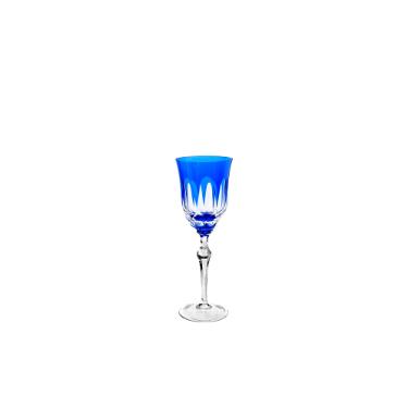 Taa licor em cristal Strauss Overlay 237.055 110ml azul escuro