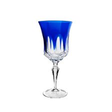 Taa vinho tinto em cristal Strauss Overlay 119.055 360ml azul escuro