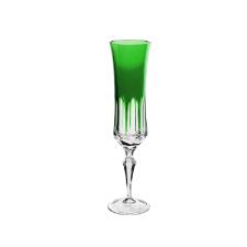 Taa champanhe em cristal Strauss Overlay 119.055 210ml verde escuro