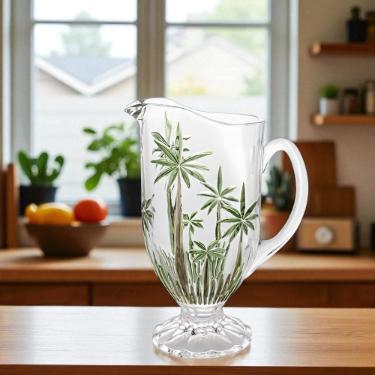 Jarra em cristal ecolgico Wolff Palm Tree Sprayed 1,5 litro para sucos e gua
