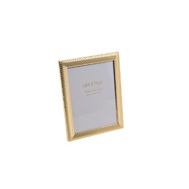 Porta-retrato em ao Prestige Thick Line 13x18cm dourado
