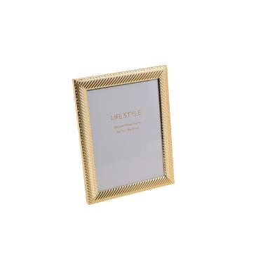 Porta-retrato em ao Prestige Thick Line 20x25cm dourado