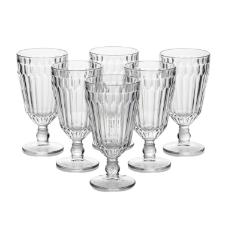 Jogo 6 Ta�as L'Hermitage Bretagne Cristal Ecol�gico 330ml, Design Texturizado, Livre de Chumbo