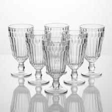 Jogo 6 Ta�as L'Hermitage Bretagne Cristal Ecol�gico 330ml, Design Texturizado, Livre de Chumbo