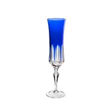 Taa champanhe em cristal Strauss Overlay 119.055 210ml azul escuro