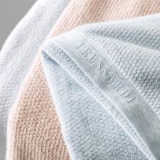 Toalha de rosto Trussardi Maggiore 100% Algodão 48x90cm gelo Toalha de rosto Trussardi Maggiore 100% Algodão 48x90cm gelo