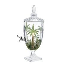 Dispenser em cristal com p Wolff Palm Tree Handpaint 4 litros