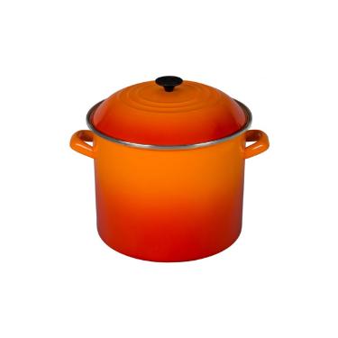 Caldeiro em ao esmaltado Stock Pot Le Creuset 26cm laranja