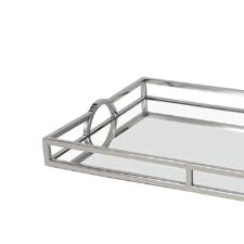 Bandeja retangular em ao inox espelhada Fracalanza 56x36x6cm