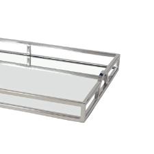Bandeja retangular em ao inox espelhada Fracalanza 56x36x6cm