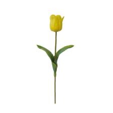 Haste de Tulipa em plstico Brilliance Toque Real 50cm amarela