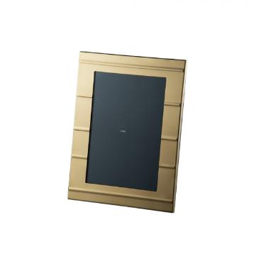 Porta-retrato revestido em ouro Riva Carrara Velvet 15x21cm