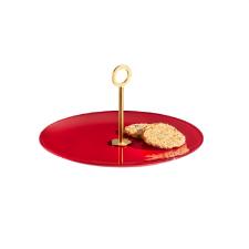 Porta-doces revestido em ouro Riva Venezia 28cm red gold