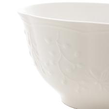 Bowl em porcelana Lyor Butterfly 520ml 14x14cm branco
