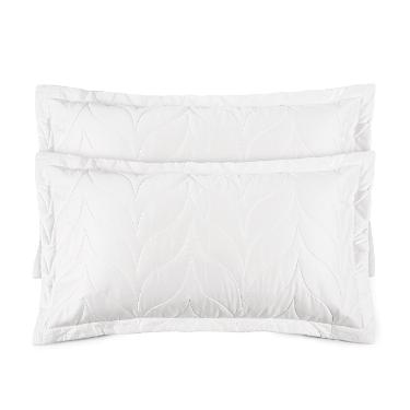 Jogo de porta-travesseiro grasso 50x90 branco