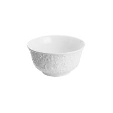 Bowl em porcelana Lyor Flowers 12,5x6,5cm branco