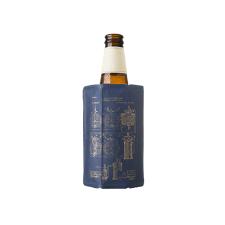 Cooler para garrafa em plstico Vacu Vin 11,5x17,5cm azul