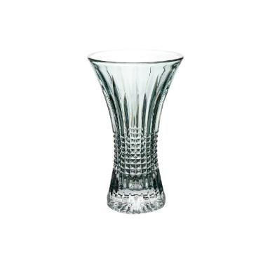 Vaso em cristal Wolff Queen 16x10x30cm verde