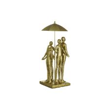 Figura decorativa em resina Royal Decor 18x14x32cm dourada