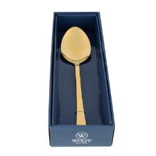 Colher para servir Wolff Berna 26cm: Elegncia em inox dourado para a sua mesa