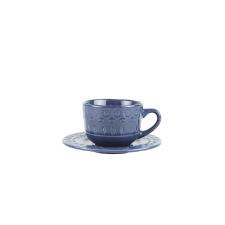 Jogo de xcaras de caf porcelana Wolff Grace 80ml 4 peas azul