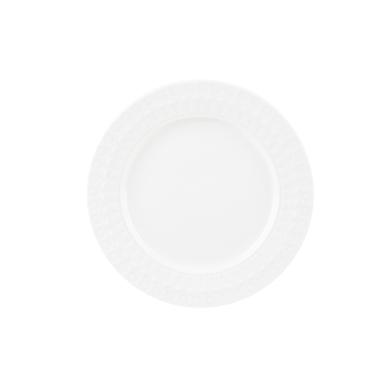 Prato de sobremesa em porcelana Wolff Grace 19cm branco