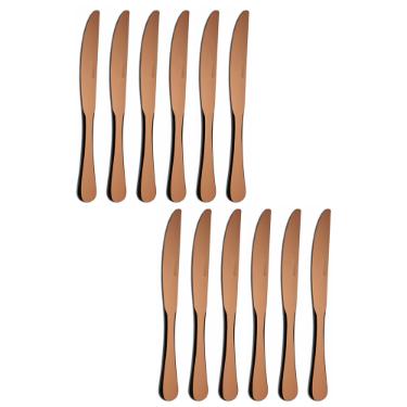 Jogo de facas mesa inox Marcamix Elite 12 peas cobre