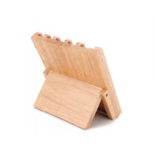 Jogo de facas inox com suporte de madeira Uny Gift 5 peas