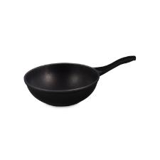 Frigideira wok em alumnio Jomafe Biocook Plus 28cm preta