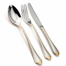 Faqueiro de Luxo Fracalanza Victorian 130 Peas: Ao Inox com Detalhe em Ouro