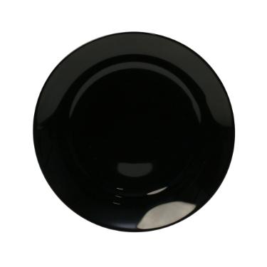 Prato para sobremesa em vidro temperado Luminarc Alexie 19cm black