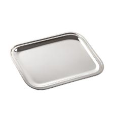 Bandeja lisa em prata Silverlux 26,5x21cm