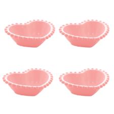 Jogo bowls em porcelana Wolff Corao Beads 4 peas ros