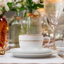 Jogo de jantar em porcelana L'hermitage Majesty Gold 42 peas para 6 pessoas