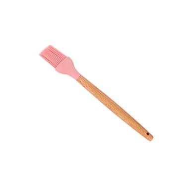 Pincel silicone com cabo bambu Lyor Charmy 27,5cm rosa