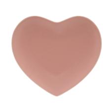 Prato decorativo em cermica Lyor Heart 19cm rosa