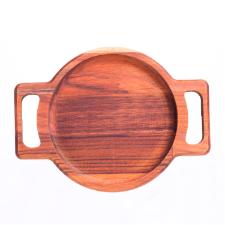 Tbua de corte de madeira com prato Woodart Teca 23x17x3cm
