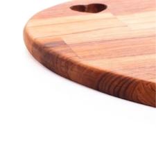Tbua de corte de madeira Woodart Teca Corao 33x30x2cm