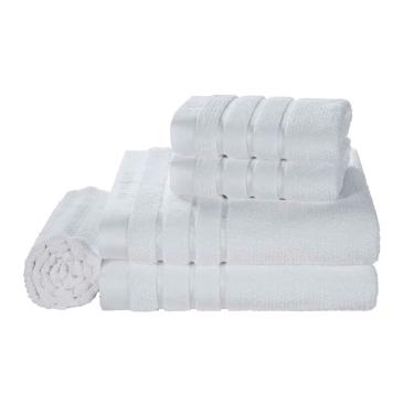 Jogo de toalha Trussardi Massima 5 peas 1,00mx1,50m branco