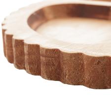 Petisqueira madeira com bowl Woodart Liptus 35x6cm