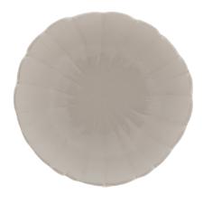 Centro de mesa em cermica Lyor Banana Leaf 25x8,5cm branco