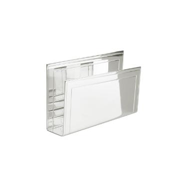 Porta guardanapo retangular com friso Saint James 15x9cm