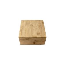 Caixa quadrada em bambu 4 divisorias Dynasty 7,8x16cm
