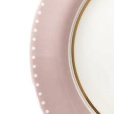 Jogo de pratos sobremesa em porcelana Strauss Rose Line 23cm 6 peas